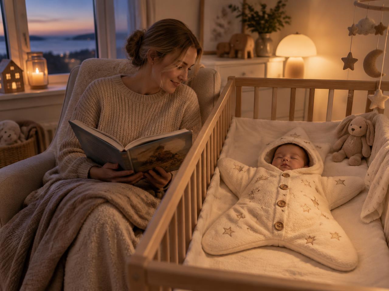 Godnathistorie ved siden af et barn i LilleStjerne